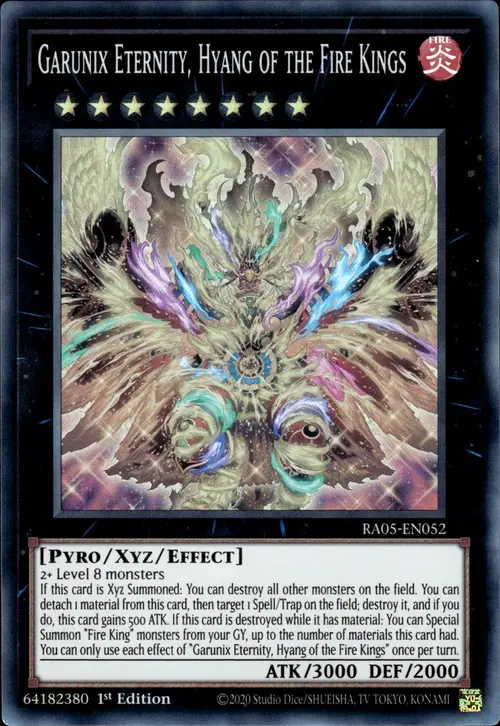 Garunix Eternità, Hyang dei Re del Fuoco Card Front