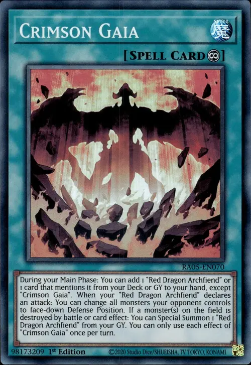 Gaia Carmesí Frente