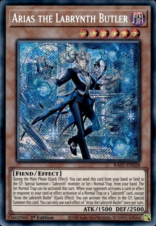 Arias the Labrynth Butler Card Front