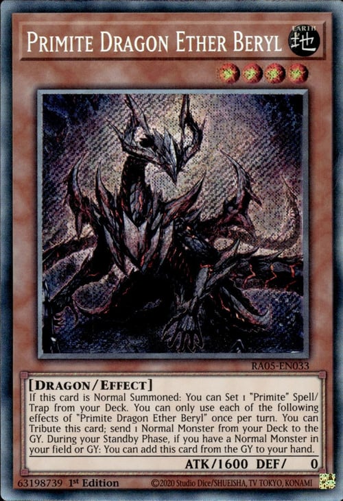 Primite Drago Etere Berillio Card Front