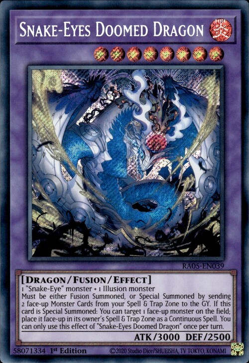 Snake-Eyes Doomed Dragon Card Front