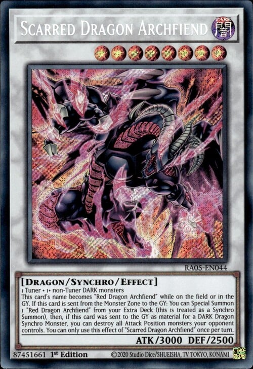 Arcidemone Drago Rossocicatrice Card Front