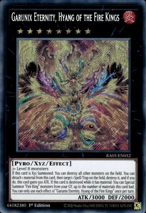 Garunix Eternità, Hyang dei Re del Fuoco Card Front