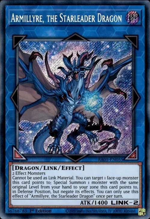 Armillyre, il Drago Comandastelle Card Front