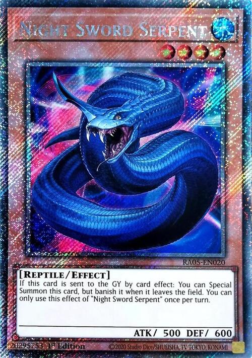 Serpente Spada della Notte Card Front