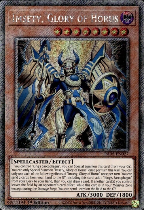 Imsety, Gloria di Horus Card Front