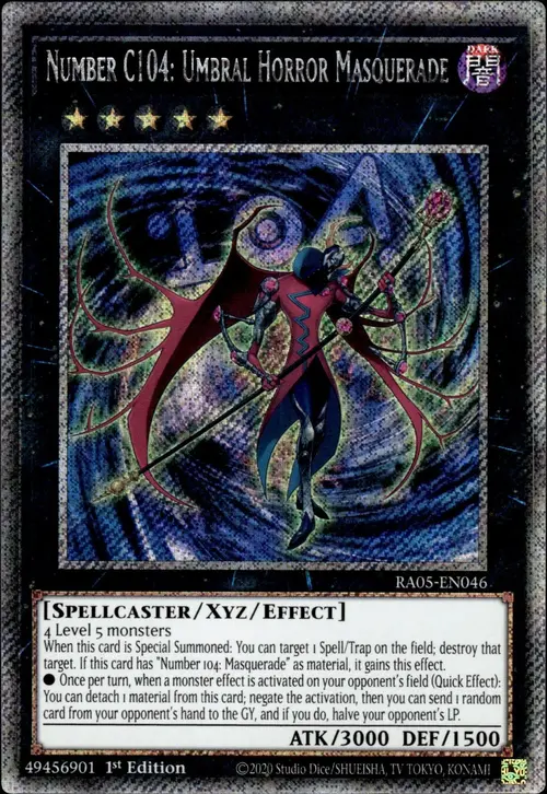 Número C104: Horror de las Sombras Mascarada Frente