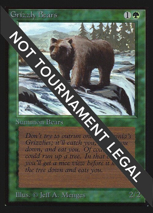 Grizzly Bears Card Front
