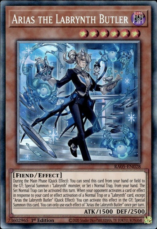 Arias the Labrynth Butler Card Front