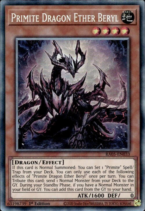 Primite Drago Etere Berillio Card Front