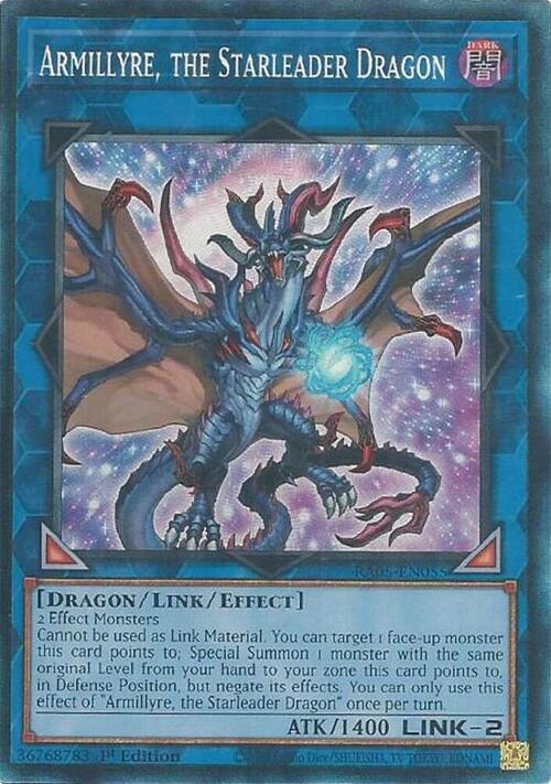 Armillyre, el Dragón Liderestrella Frente