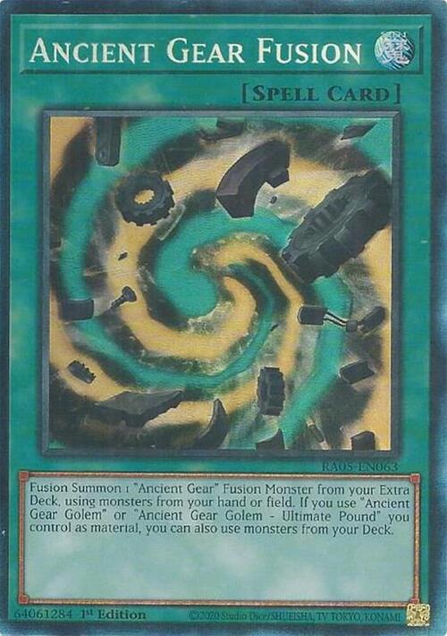 Fusione-Ingranaggio Antico Card Front