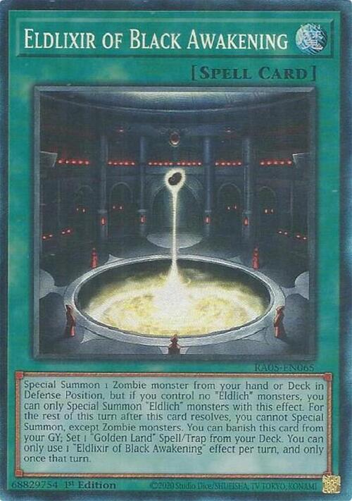 Arcalixir del Despertar Negro Frente