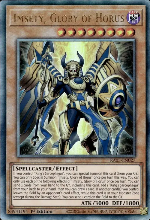 Imsety, Gloria di Horus Card Front