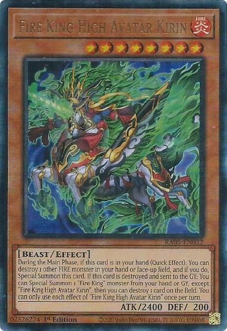 Avatar del Alto Rey de Fuego Kirin Frente