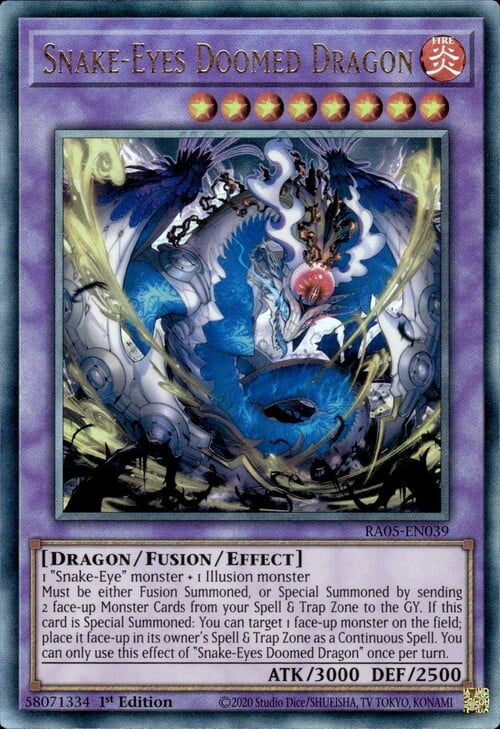 Snake-Eyes Doomed Dragon Card Front