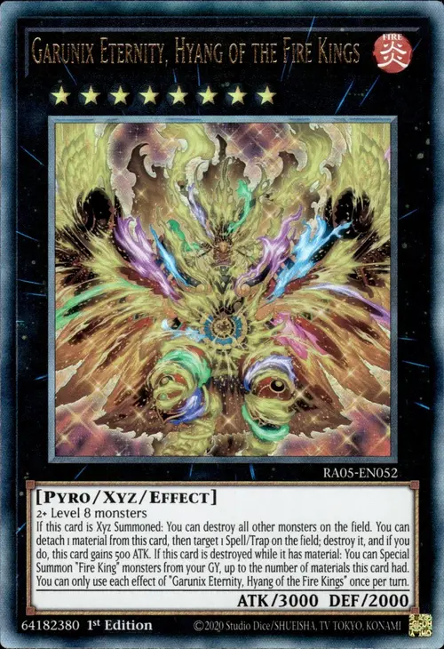 Garunix Eternità, Hyang dei Re del Fuoco Card Front