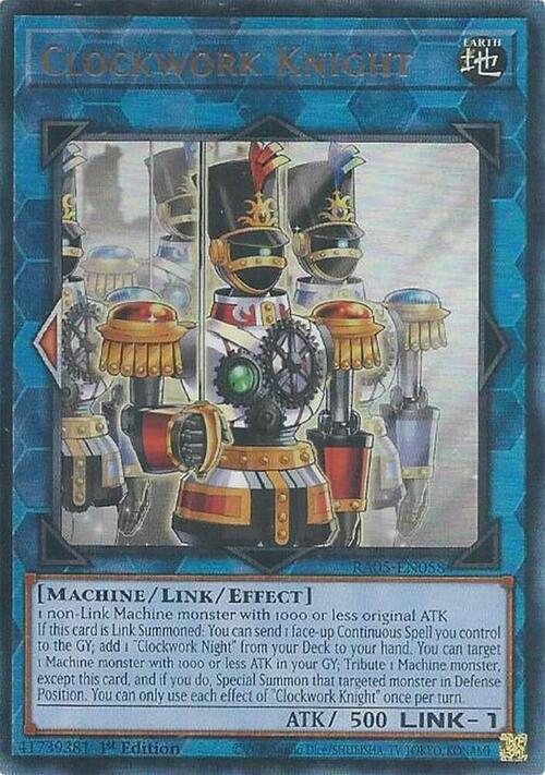 Cavaliere a Orologeria Card Front
