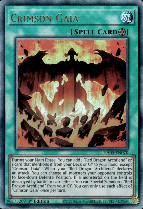 Gaia Carmesí Frente