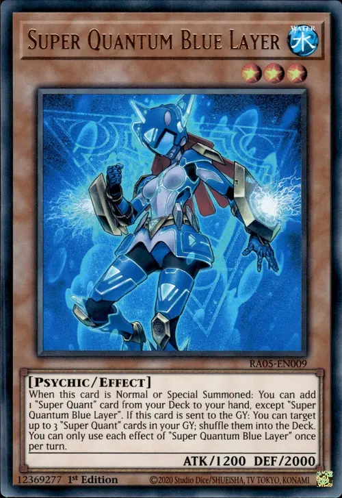 Super Quantum Blue Layer Card Front