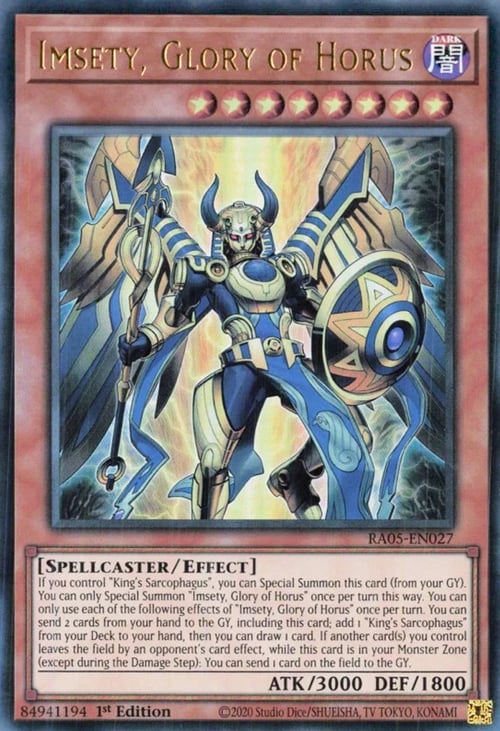 Imsety, Gloria di Horus Card Front