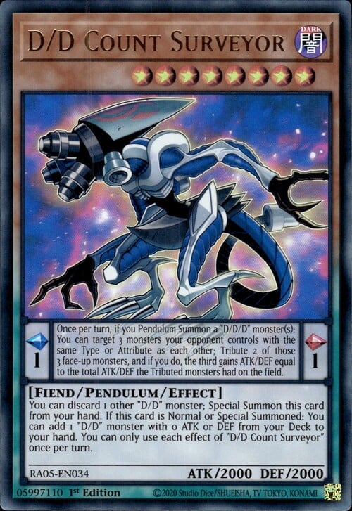 D/D Count Surveyor Card Front