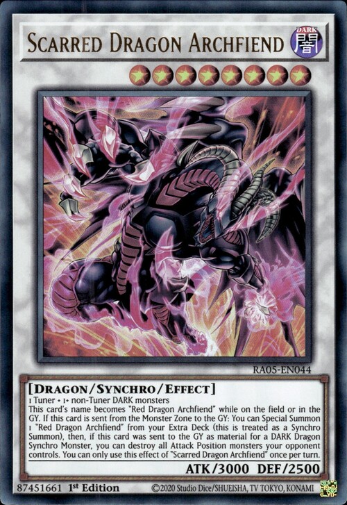 Arcidemone Drago Rossocicatrice Card Front