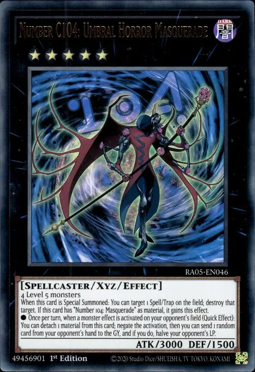 Numero C104: Masquerade Orrore Umbral Card Front