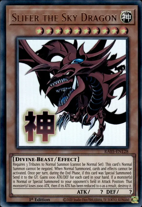 Slifer the Sky Dragon Card Front