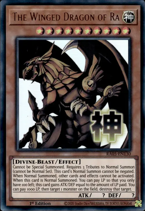 Drago Alato di Ra Card Front
