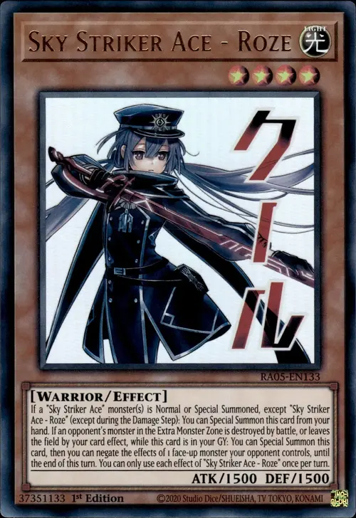 Assaltatrice del Cielo Asso - Roze Starlight Rare Card Front