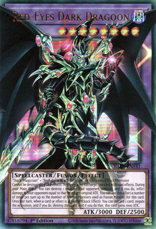 Dragoon Oscuro de Ojos Rojos Frente