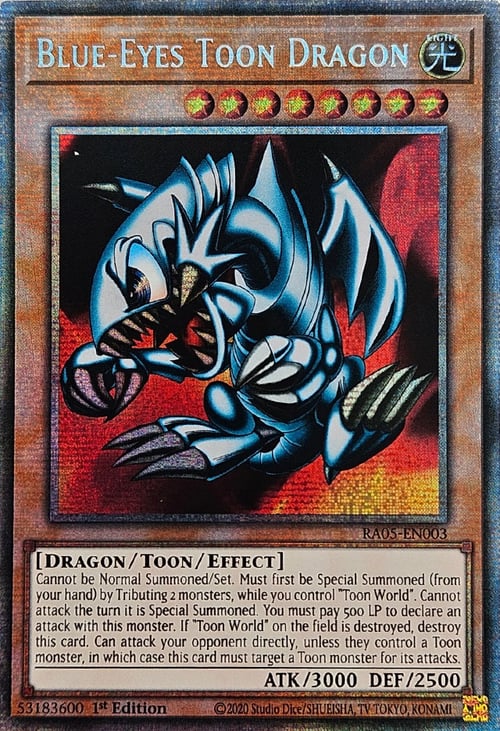 Drago Toon Occhi Blu Card Front