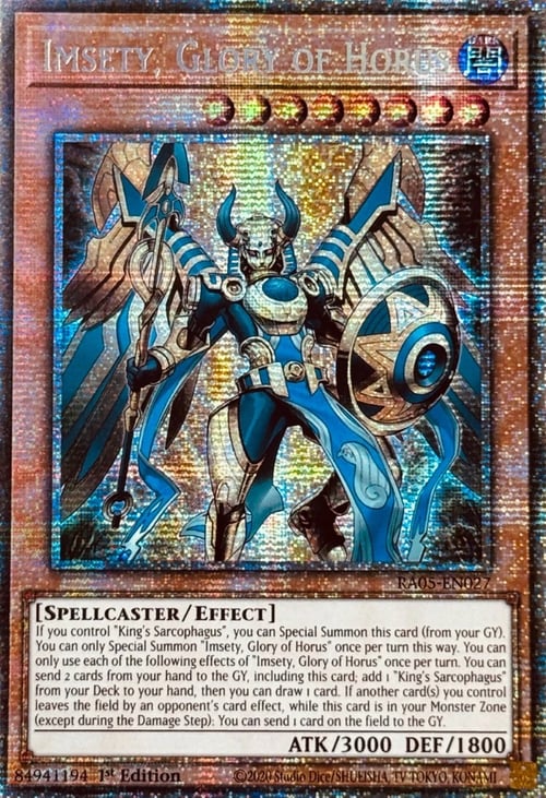 Imsety, Gloria di Horus Card Front