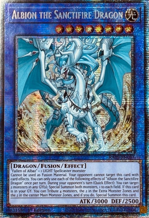 Albion the Sanctifire Dragon Card Front