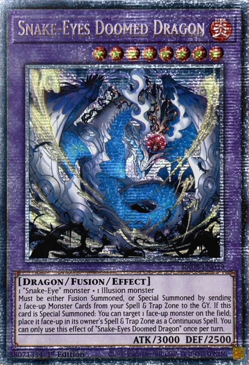 Snake-Eyes Doomed Dragon Card Front