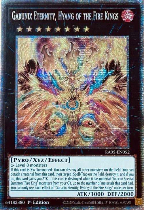 Garunix Eternity, Hyang of the Fire Kings Card Front