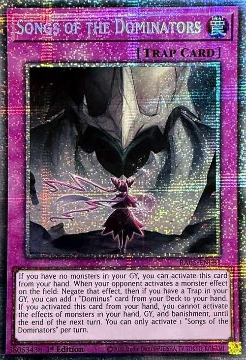 Songs of the Dominators Card Front