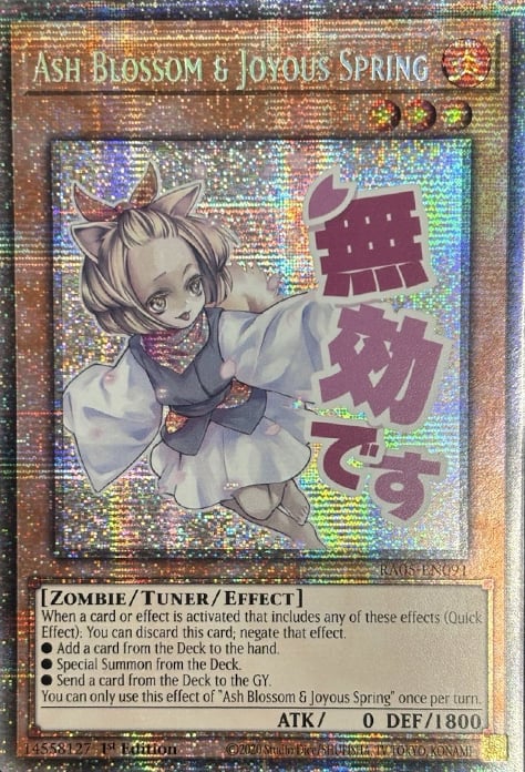 yugioh ash blossom structure deck Yu-Gi-Oh! & Joyous Spring - SDCB-EN014 - Common This is of the Ultra Rare rarity. Ash Blossom & Joyous Spring