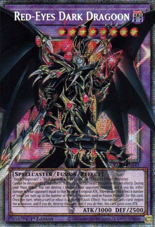 Dragoon Oscuro de Ojos Rojos Frente