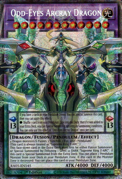 Dragón Arcray de Ojos Anómalos Frente