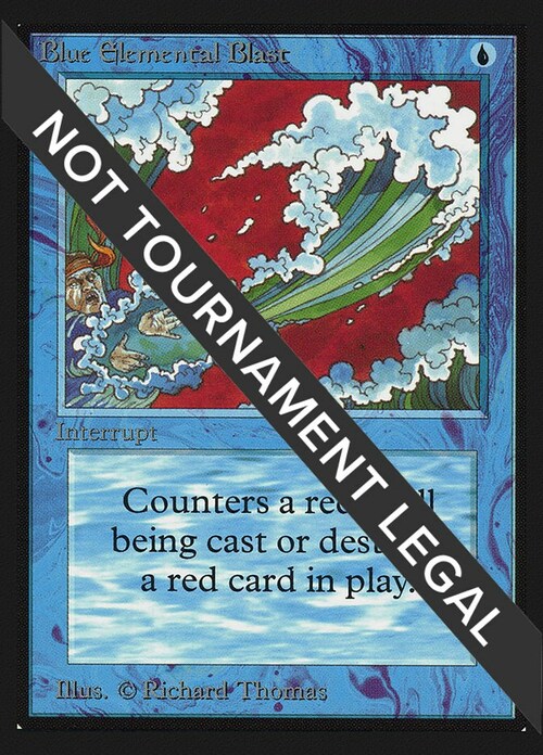 Blue Elemental Blast Card Front