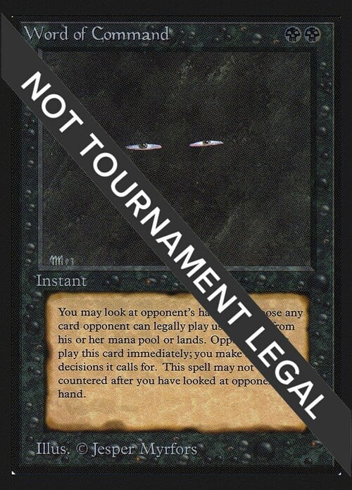 Word of Command Card Front