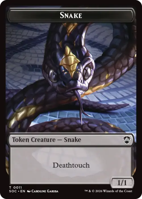 Snake / Zombie Card Front