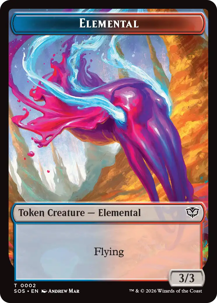illusion cards mtg Spirit (0039) // Bird Illusion Double-Sided Token [Commander Masters T main image 0