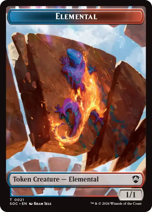 Elemental // Phyrexian Myr Card Front