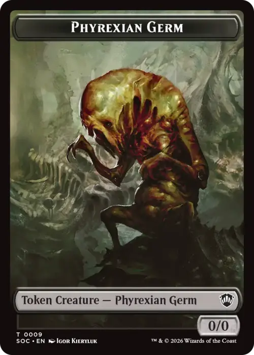 Phyrexian Germ // Treasure Card Front