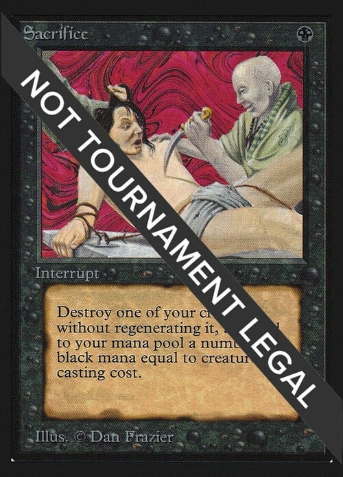Sacrifice Card Front