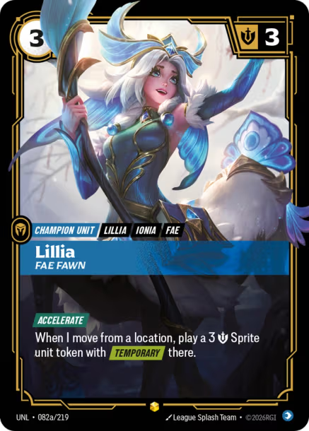 Lillia - Fae Fawn Card Front