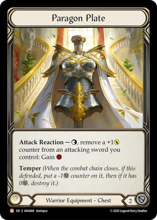 Paragon Plate Card Front